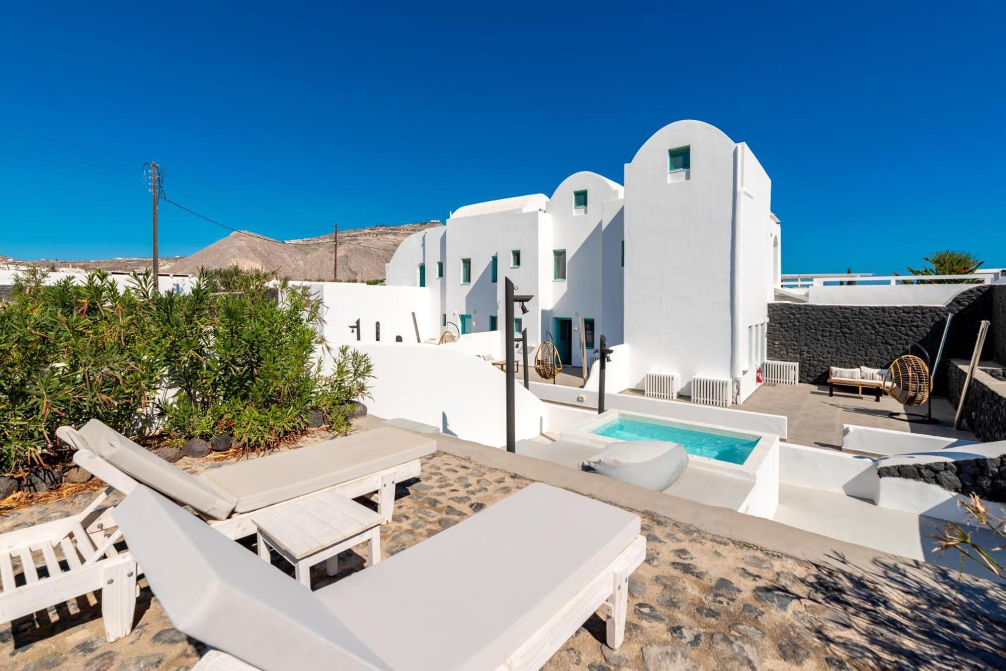 Santa Irina Luxury Sunny Lofts Hotel Perivolos  Bagian luar foto